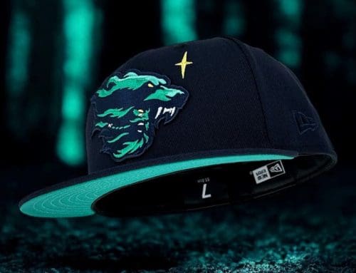 Bear Warrior Navy 59Fifty Fitted Hat by Noble North x New Era