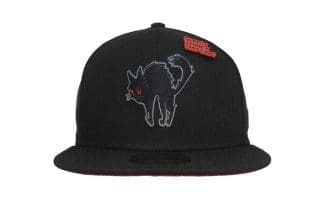 Black Cat Black Red 59Fifty Fitted Hat by JustFitteds x New Era