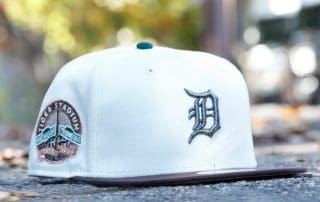 Detroit Tigers Tiger Stadium Chrome Brown 59Fifty Fitted Hat by MLB x New Era