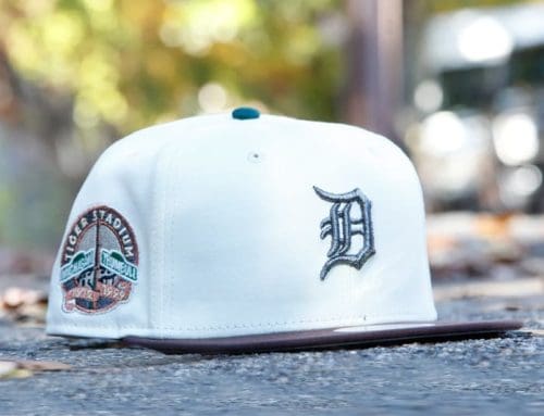 Detroit Tigers Tiger Stadium Chrome Brown 59Fifty Fitted Hat by MLB x New Era