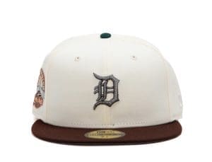 Detroit Tigers Tiger Stadium Chrome Brown 59Fifty Fitted Hat by MLB x New Era Front