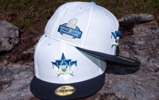 Houston Astros Ultra Blue Drip 59Fifty Fitted Hat by MLB x New Era