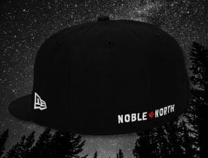 North Star Mascot Black 59Fifty Fitted Hat by Noble North x New Era Back