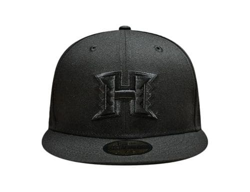 UH Black Black 59Fifty Fitted Hat by Fitted Hawaii x New Era