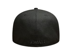 UH Black Black 59Fifty Fitted Hat by Fitted Hawaii x New Era Back
