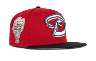 Arizona Diamondbacks 1998 Inaugural Season Red Black White 59Fifty Fitted Hat by MLB x New Era