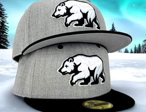 Bear Explorer Grey Heather Black 59Fifty Fitted Hat by Noble North x New Era