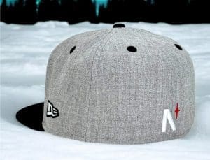 Bear Explorer Grey Heather Black 59Fifty Fitted Hat by Noble North x New Era Back