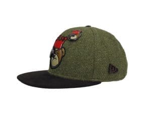 Berlin Bear Button Bear Harris Tweed 59Fifty Fitted Hat by JustFitteds x New Era Left