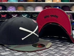 Crossed Bats Logo History Repeating 59Fifty Fitted Hat by JustFitteds x New Era Front
