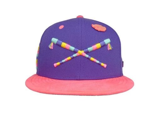 Crossed Bats Logo Pinata 59Fifty Fitted Hat by Caps MX x JustFitteds x New Era