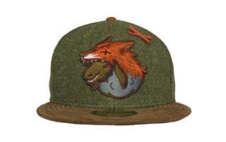 False Flag Black Sheep Harris Tweed Olive 59Fifty Fitted Hat by JustFitteds x New Era