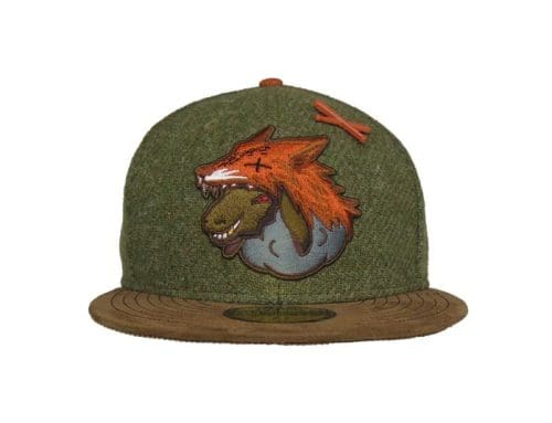 False Flag Black Sheep Harris Tweed Olive 59Fifty Fitted Hat by JustFitteds x New Era