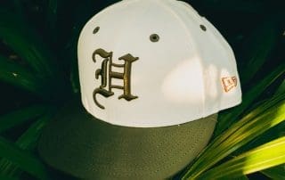 H Pride Chrome Olive 59Fifty Fitted Hat by Fitted Hawaii x New Era