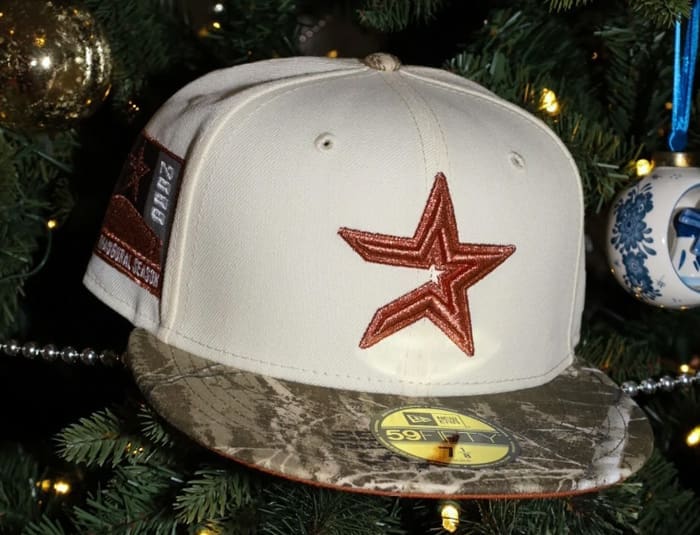 Houston Astros 2000 Inaugural Season Off-white Realtree 59Fifty Fitted Hat by MLB x New Era