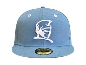 Kamehameha Faded Blue 59Fifty Fitted Hat by Fitted Hawaii x New Era Front