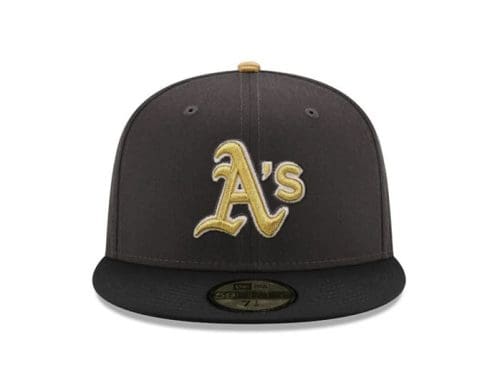 Oakland Athletics 1989 World Series Graphite Black 59Fifty Fitted Hat by MLB x New Era