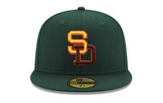 San Diego Padres 40th Anniversary Dark Green 59Fifty Fitted Hat by MLB x New Era