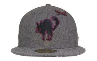Black Cat Graphite Melton Wool 59Fifty Fitted Hat by JustFitteds x New Era