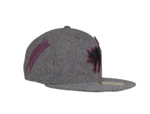 Black Cat Graphite Melton Wool 59Fifty Fitted Hat by JustFitteds x New Era Right