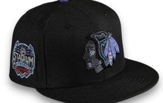 Chicago Blackhawks Stadium Black 59Fifty Fitted Hat by NHL x New Era
