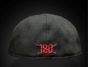 Bear Explorer Black Red 59Fifty Fitted Hat by Noble North x New Era Side