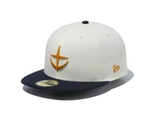 Earth Federation Forces Chrome Navy 59Fifty Fitted Hat by Gundam x New Era Front Earth Federation Forces Chrome Navy 59Fifty Fitted Hat by Gundam x New Era Front