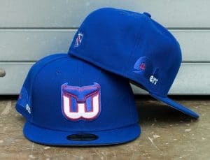 Hartford Whalers Royal 59Fifty Fitted Hat by NHL x New Era Back