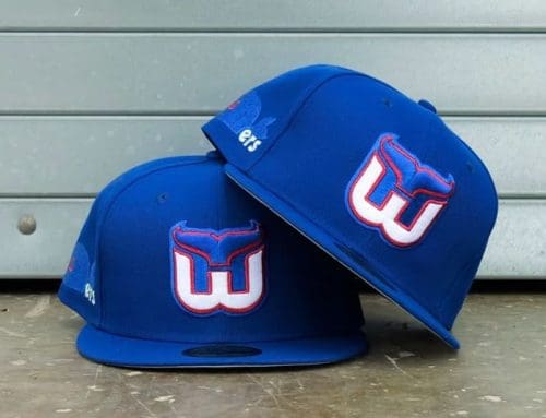 Hartford Whalers Royal 59Fifty Fitted Hat by NHL x New Era