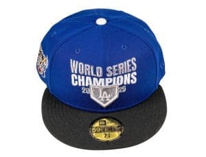 Los Angeles Dodgers 2025 World Series Champions Royal Black 59Fifty Fitted Hat by Hawaii x New Era