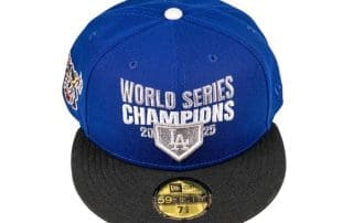 Los Angeles Dodgers 2025 World Series Champions Royal Black 59Fifty Fitted Hat by Hawaii x New Era