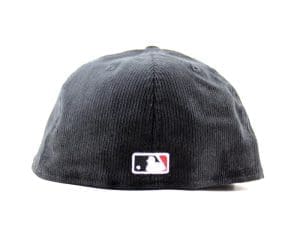 Los Angeles Dodgers Upside Down Corduroy Black 59Fifty Fitted Hat by MLB x New Era Back