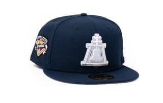 Raincross Navy White Silver 59Fifty Fitted Hat by 1LoveIE x New Era