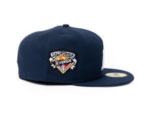 Raincross Navy White Silver 59Fifty Fitted Hat by 1LoveIE x New Era Patch