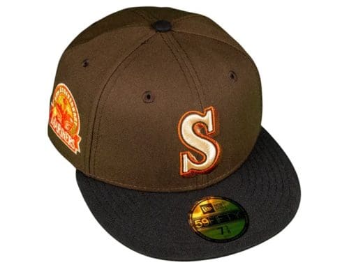 Seattle Mariners 30th Anniversary Walnut Black 59Fifty Fitted Hat by MLB x New Era