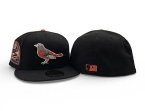 Baltimore Orioles 30th Anniversary Black Green 59Fifty Fitted Hat by MLB x New Era Back Baltimore Orioles 30th Anniversary Black Green 59Fifty Fitted Hat by MLB x New Era Back