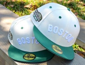 Boston Red Sox 2004 World Series Chrome Green 59Fifty Fitted Hat by MLB x New Era Boston Red Sox 2004 World Series Chrome Green 59Fifty Fitted Hat by MLB x New Era