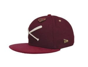 Crossed Bats Logo Valentine 2026 59Fifty Fitted Hat by JustFitteds x New Era Left