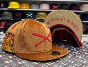 Crossed Bats Logo Year Of The Horse 59Fifty Fitted Hat by JustFitteds x New Era