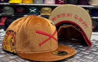 Crossed Bats Logo Year Of The Horse 59Fifty Fitted Hat by JustFitteds x New Era