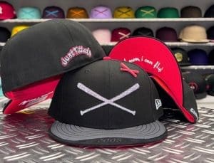 Crossed Bats Look Mom 59Fifty Fitted Hat by JustFitteds x New Era Front Crossed Bats Look Mom 59Fifty Fitted Hat by JustFitteds x New Era Front