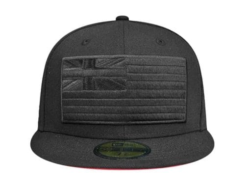 Slapswind Black Red 59Fifty Fitted Hat by Fitted Hawaii x New Era
