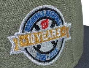 Washington Nationals Olive Graphite 59Fifty Fitted Hat by MLB x New Era Patch