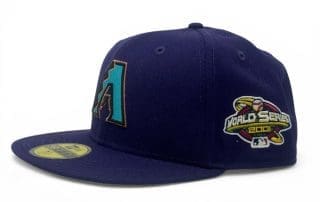 Arizona Diamondbacks 2001 World Series Purple 59Fifty Fitted Hat by MLB x New Era