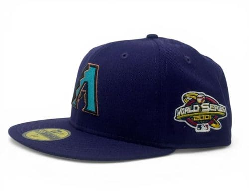 Arizona Diamondbacks 2001 World Series Purple 59Fifty Fitted Hat by MLB x New Era