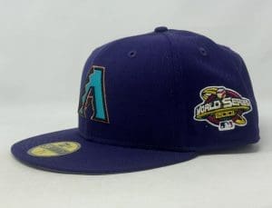 Arizona Diamondbacks 2001 World Series Purple 59Fifty Fitted Hat by MLB x New Era Left Arizona Diamondbacks 2001 World Series Purple 59Fifty Fitted Hat by MLB x New Era Left