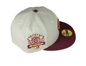 Chicago Cubs 1990 ASG Stone Maroon 59Fifty Fitted Hat by MLB x New Era Patch Chicago Cubs 1990 ASG Stone Maroon 59Fifty Fitted Hat by MLB x New Era Patch