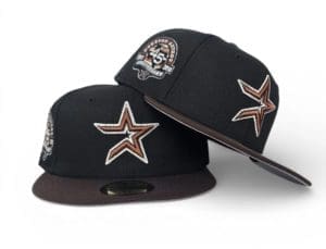 Houston Astros 45th Anniversary Black Brown 59Fifty Fitted Hat by MLB x New Era