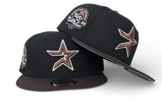 Houston Astros 45th Anniversary Black Brown 59Fifty Fitted Hat by MLB x New Era
