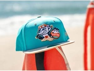 Jersey Shore BlueClaws TNC Shoretown Beach Badgers 59Fifty Fitted Hat by MiLB x New Era Front